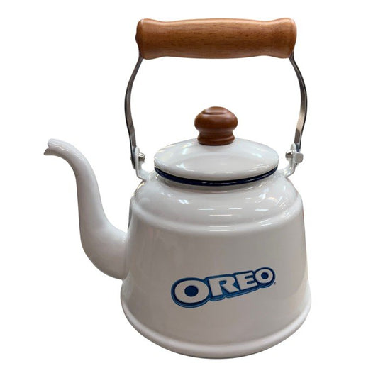 未使用品 富士ホーロー OREO オレオ ホーロー ケトル 直火 IH 非売品 ホワイト かわいい 中古 W４