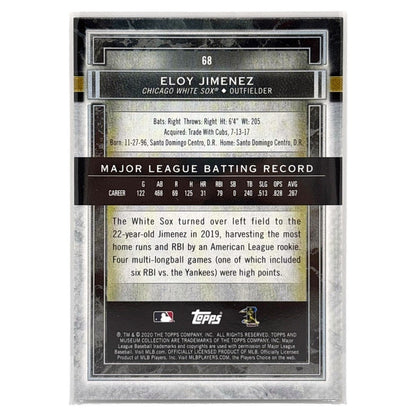 TOPPS MLBカード MUSEUM COLLECTION ELOY JIMENEZ CHICAGO WHITE SOX /50 #68 中古 IT1