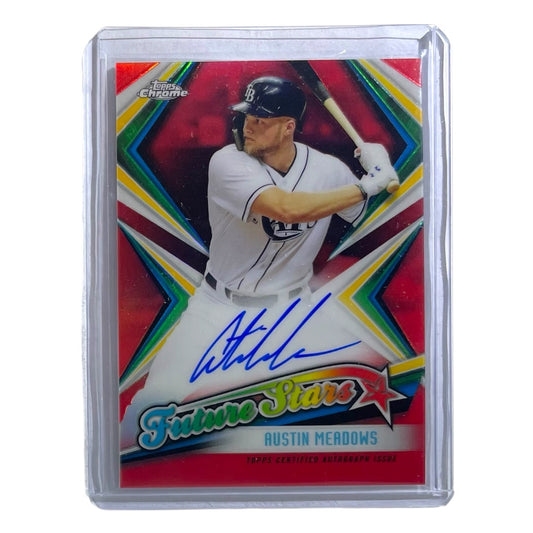 TOPPS MLBカード CHROME AUSTIN MEADOWS TAMPA BAY RAYS /5 #FSA-AM 中古 IT2
