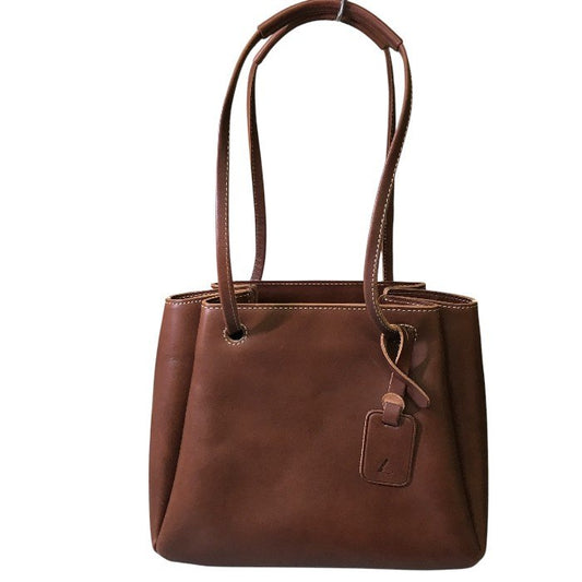 土屋鞄 ディアリオ ギャザー ショルダー バッグ レディース レザー ブラウン トートバッグ 鞄 本革 おしゃれ 中古 WK1