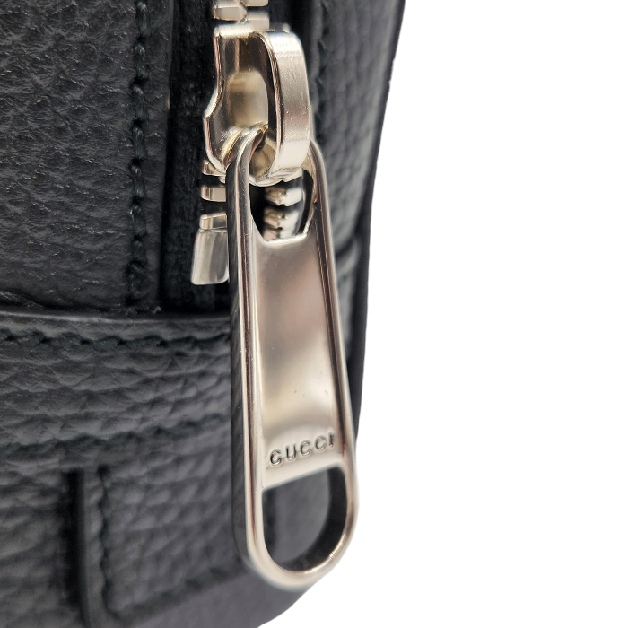 GUCCI グッチ ジャンボGG コスメティックケース レディース レザー ポーチ ブラック 766957 中古 T1