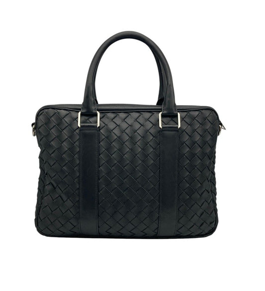 BOTTEGA VENETA ボッテガヴェネタ イントレチャート ブリーフケース ブラック 中古 D4