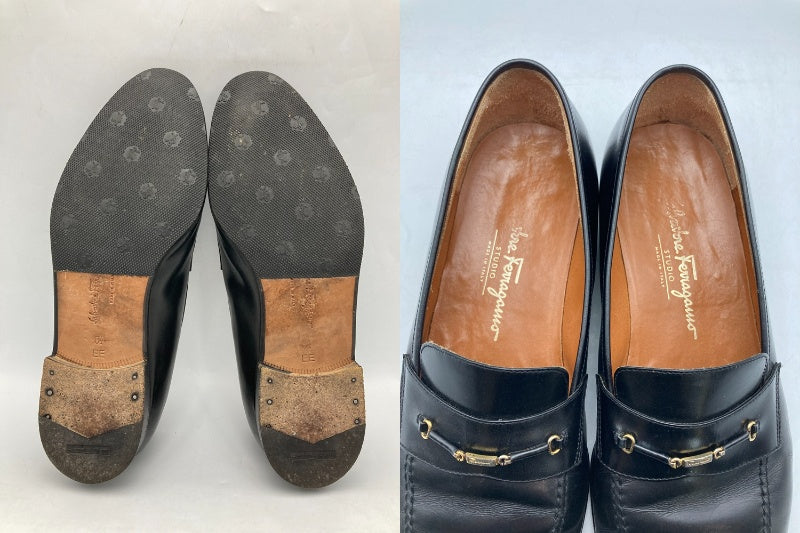 Salvatore Ferragamo サルヴァトーレフェラガモ ビットローファー サイズ8 1/2 メンズ 中古 D4