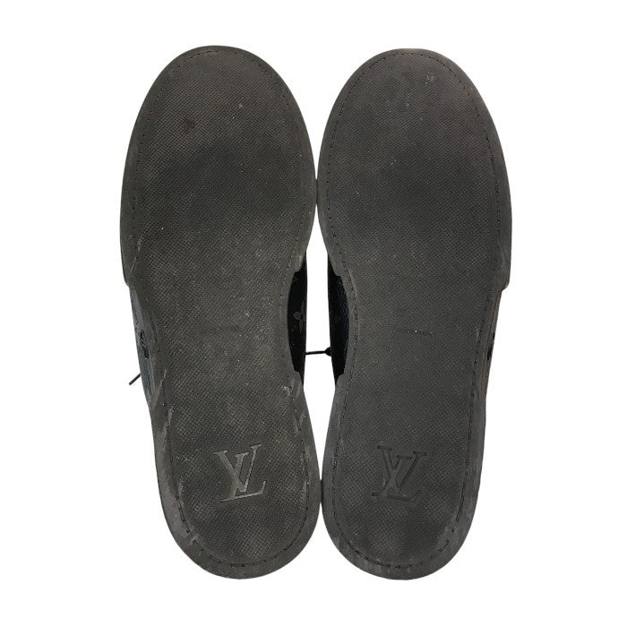 LOUIS VUITTON ルイヴィトン マッチアップ スニーカー メンズ ローカット レースアップ モノグラム エクリプス ブラック 8 (約26.5cm) 中古 T1