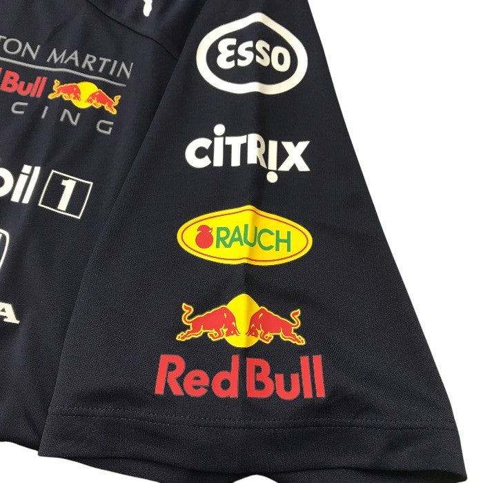 PUMA プーマ Red Bull レッドブル AMRBR チーム Tシャツ メンズ 2020 F1 レーシング Lサイズ ナイトスカイ 762881 中古 TK1