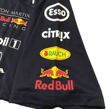 PUMA プーマ Red Bull レッドブル AMRBR チーム Tシャツ メンズ 2020 F1 レーシング Lサイズ ナイトスカイ 762881 中古 TK1