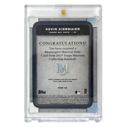 TOPPS MLBカード MUSEUM COLLECTION KEVIN KIERMAIER TAMPA BAY RAYS 1/1 #MMR-KK 中古 IT1