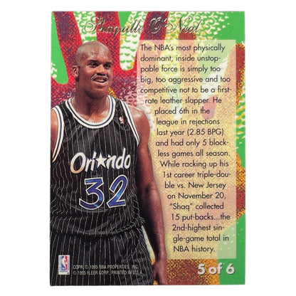 FLEER NBAカード FLAIR REJECTOR SHAQUILLE O’NEAL MAGIC #5 中古 IT2