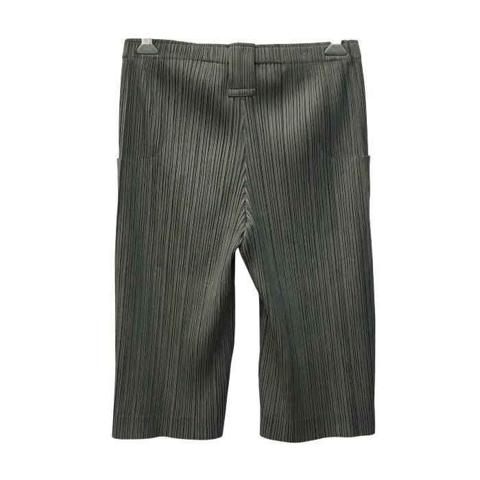 PLEATS PLEASE プリーツプリーズ イッセイミヤケ ショートパンツ レディース ISSEY MIYAKE ポリエステル カーキ 2サイズ PP91-JF401 中古 T1