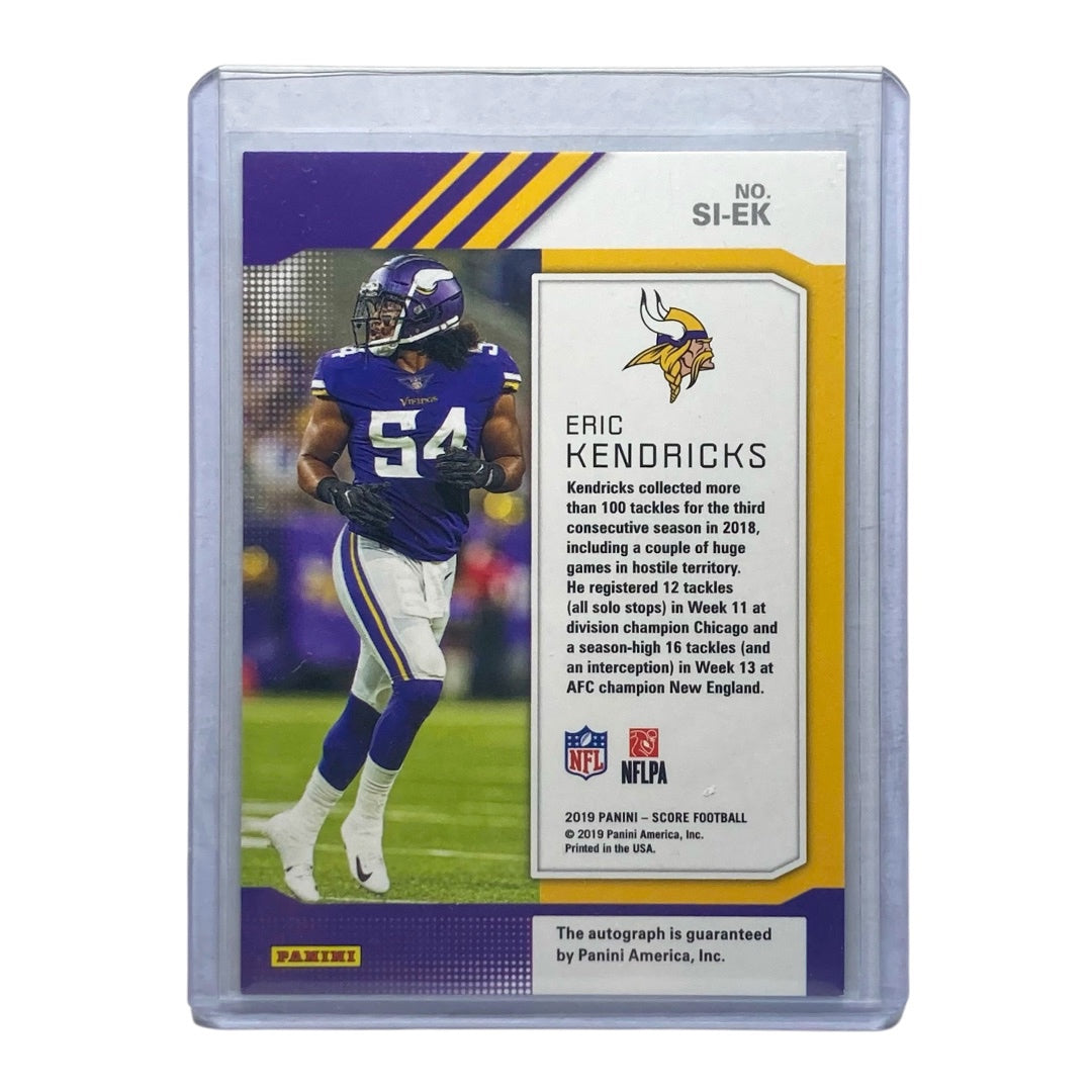 PANINI NFLカード SCORE ERIC KENDRICKS VIKINGS #SI-EK 中古 IT2