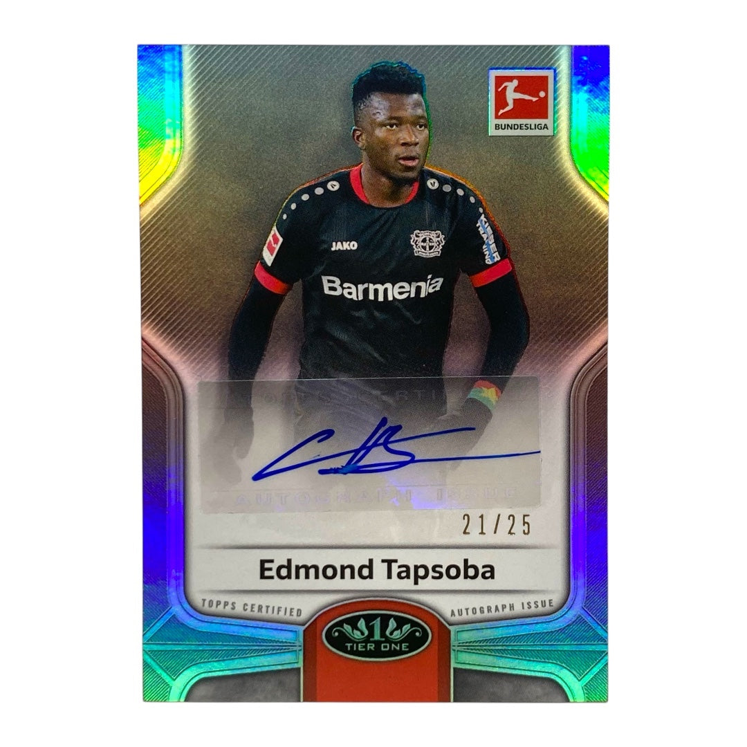 TOPPS サッカーカード TIER ONE EDMOND TAPSOBA LEVERKUSEN 21/25 #BO-ET 中古 IT2