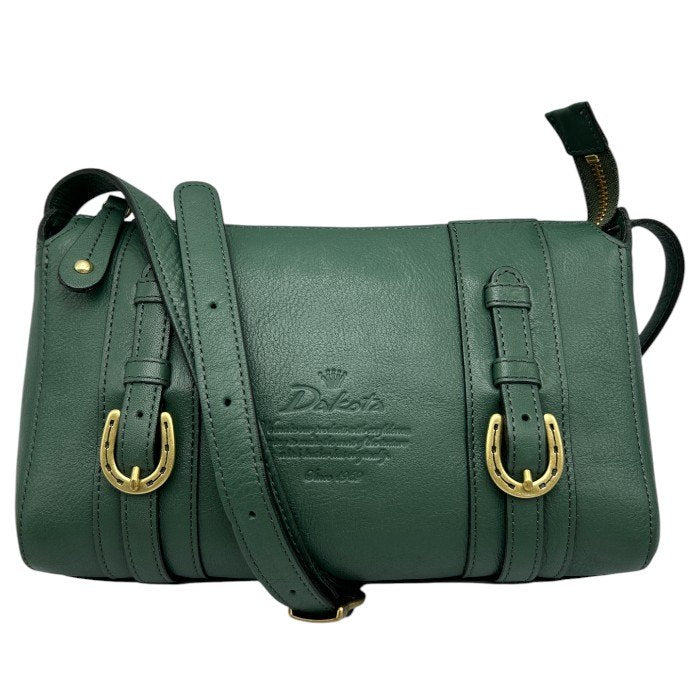 DAKOTA キューブ ショルダーバッグ グリーン ダコタ 鞄 牛革 レザー レディース おしゃれ 中古 W４