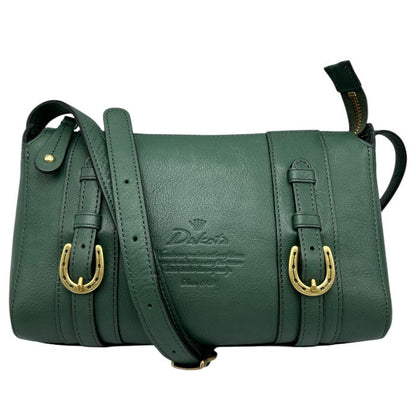 DAKOTA キューブ ショルダーバッグ グリーン ダコタ 鞄 牛革 レザー レディース おしゃれ 中古 W４