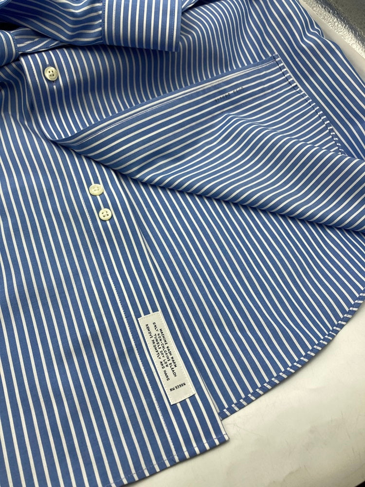 Brooks Brothers 346 ブルックスブラザーズ ボタンダウン ストライプ 長袖シャツ スリムフィット サイズ16 1/2 中古 D4