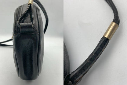 LANVIN ランバン ヴィンテージ レザー ショルダーバッグ 中古 D4