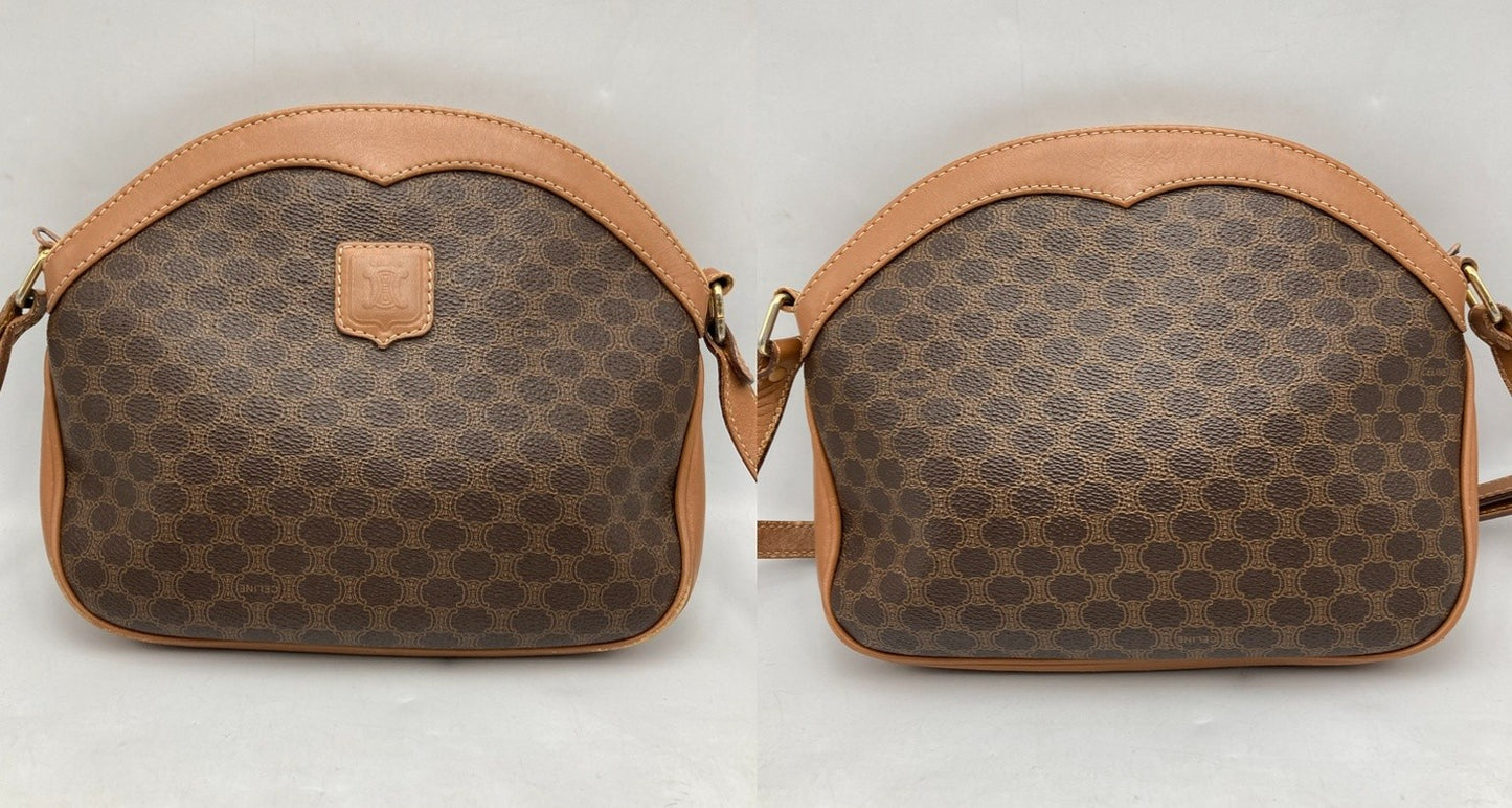 CELINE セリーヌ マカダム ショルダーバッグ 中古 D4