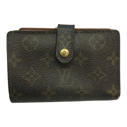 LOUIS VUITTON ルイヴィトン モノグラム ポルトモネヴィエノワ 財布 レディース 二つ折り 小銭入れあり がま口 ブラウン M61663 中古 T1