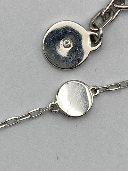 MARC JACOBS マークジェイコブス ロゴ ディスク エナメル ネックレス ピンク 中古 D4