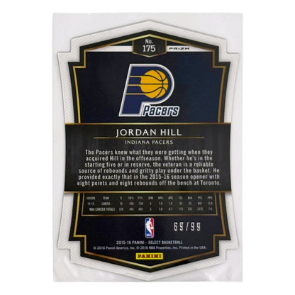 PANINI NBAカード SELECT PRIZM DIE-CUT JORDAN HILL INDIANA PACERS /99 #175 中古 IT1