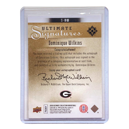 UPPER DECK NBAカード ULTIMATE COLLECTION DOMINIQUE WILKINS GEORGIA BULLDOGS 73/99 #S-DW 中古 IT2