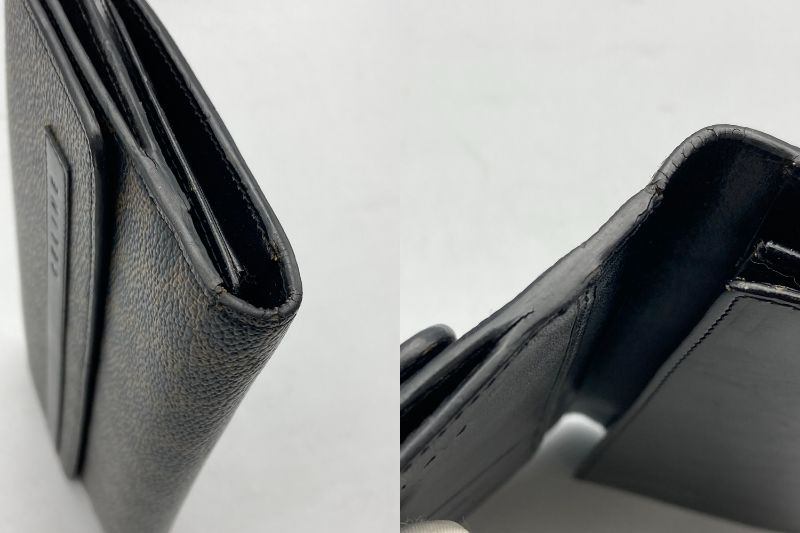 CELINE セリーヌ マカダム Wホック 長財布 中古 D4