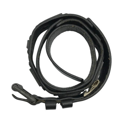 DIESEL ディーゼル ベルト メンズ レザー ロゴ プレート ピン式 ブラック 85cm 中古 T1