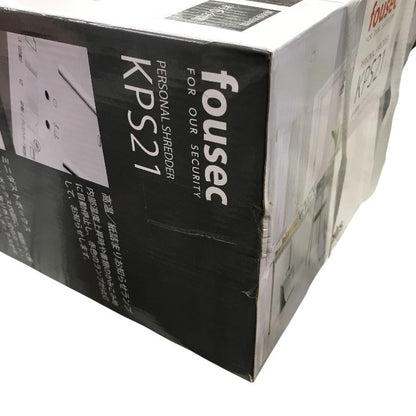 イツワ商事 KITS マイクロカットシュレッダー FOUSEC NEWホワイト KPS21W 中古 Y1