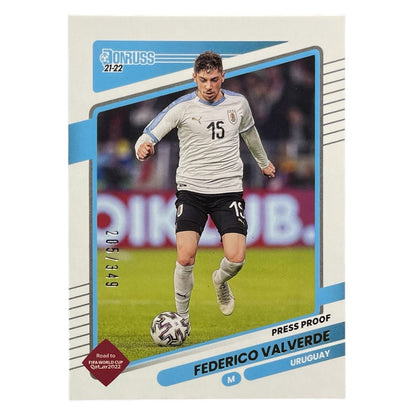 PANINI サッカーカード DONRUSS PRESS PROOF FEDERICO VALVERDE URUGUAY /349 #170 中古 IT2