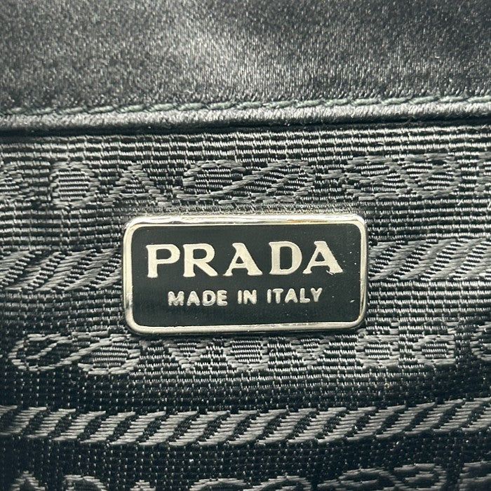 PRADA プラダ MV457 クラッチバッグ ポーチ レディース ブランド 小物入れ 小さめ ブラック 中古 W４