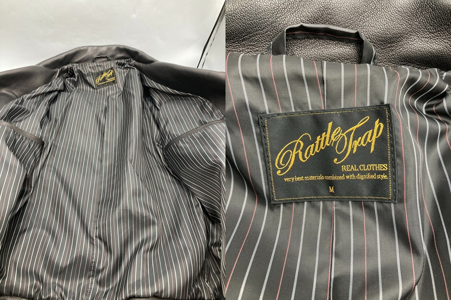 RATTLE TRAP ラトルトラップ ラムレザー ダブルライダース M0523LJM211 サイズM 中古 D4