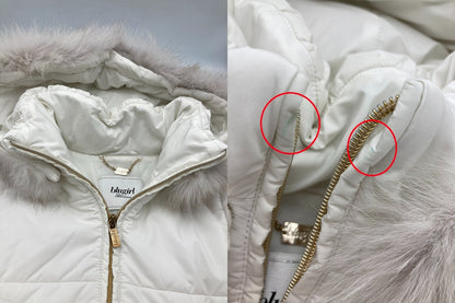 Blugirl Blumarine ブルーガール ブルマリン フォックスファー 中綿ジャケット LQ0214200 サイズ IT38 中古 D4