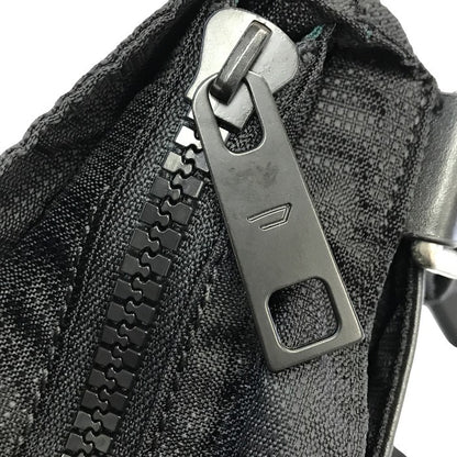 DIESEL ディーゼル ショルダーバッグ ユニセックス ナイロン レザー サコッシュ ブラック 中古 T1