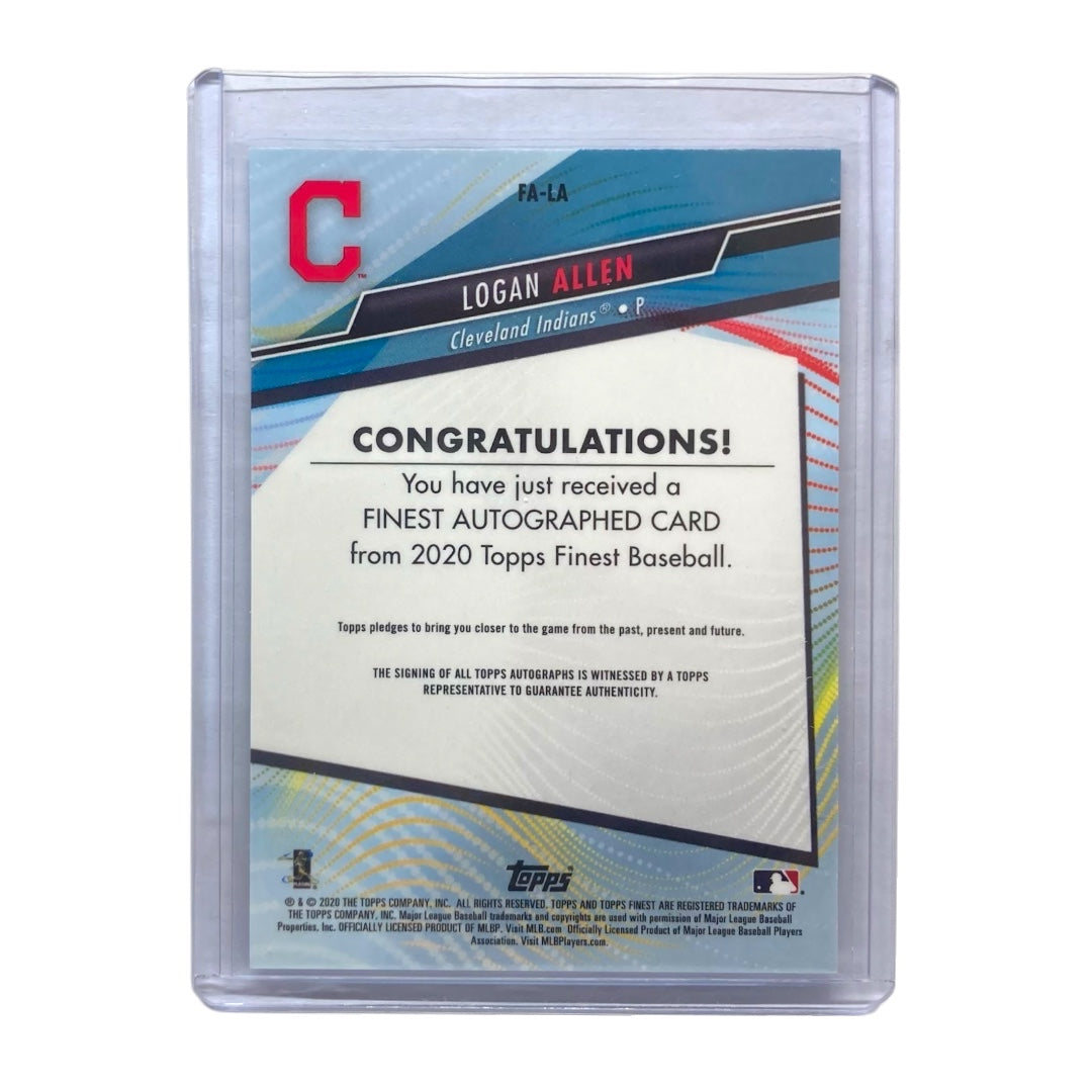 TOPPS MLBカード FINEST LOGAN ALLEN CLEVELAND INDIANS /150 #FA-LA 中古 IT2
