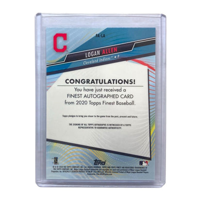 TOPPS MLBカード FINEST LOGAN ALLEN CLEVELAND INDIANS /150 #FA-LA 中古 IT2