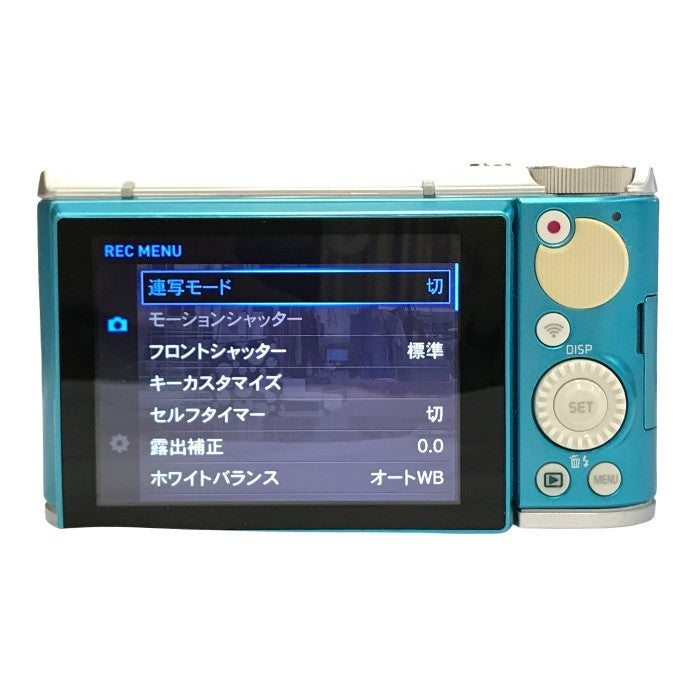 CASIO カシオ EXILIM コンパクトデジタルカメラ ブルー 光学18倍ズーム 高速オートフォーカス チルトモニター EX-ZR1800BE 中古 T1