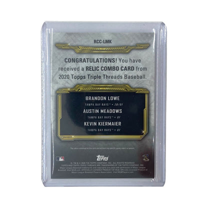 TOPPS MLBカード TRIPLE THREADS BRANDON LOWE AUSTIN MEADOWS KEVIN KIERMAIER RAYS 16/36 #RCC-LMK 中古 IT2