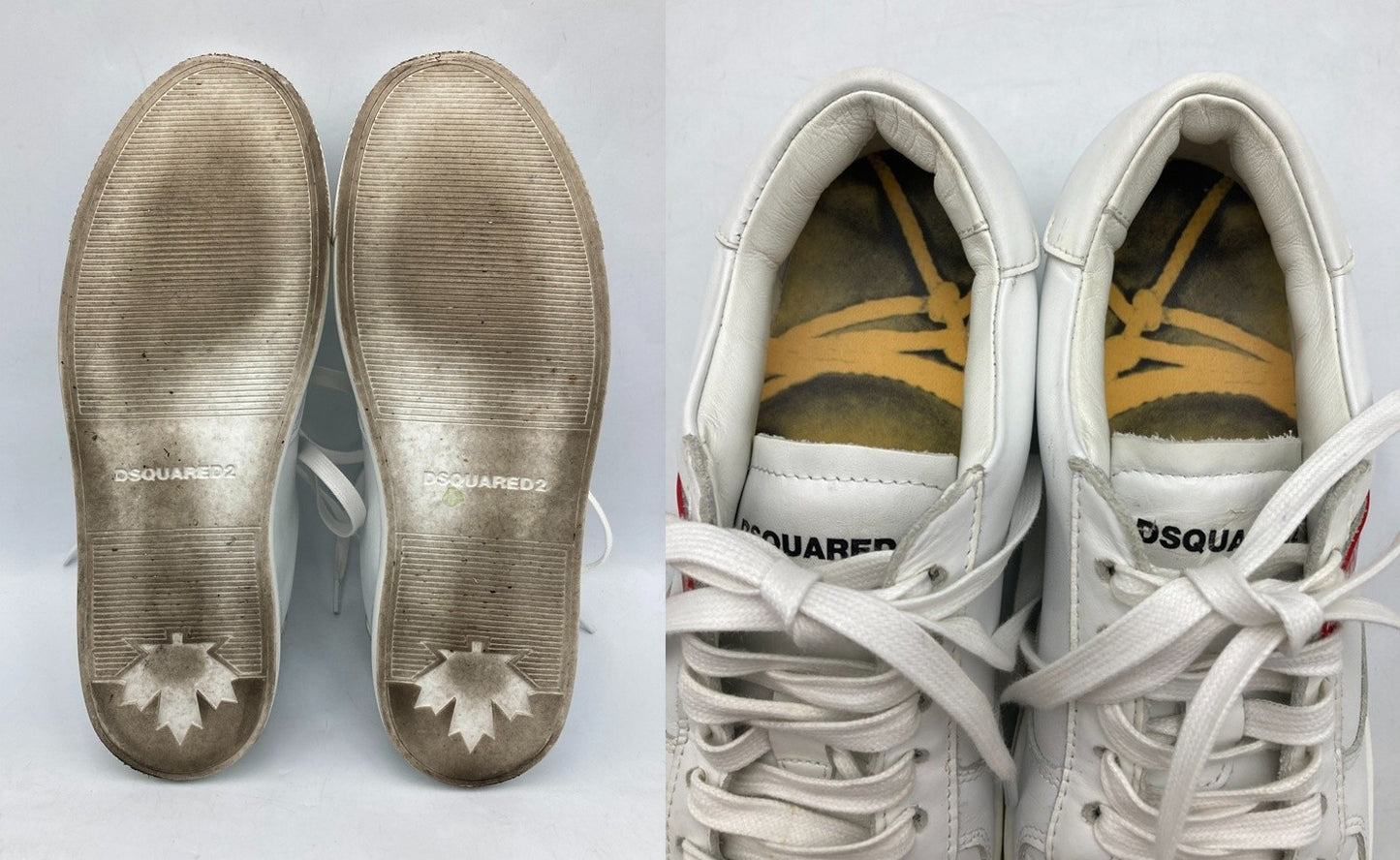 DSQUARED2 ディースクエアード MERT & MARCUS レザー スニーカー サイズ36 レディース 中古 D4
