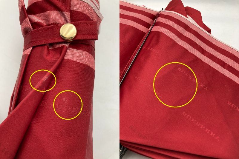 BURBERRY バーバリー 折りたたみ 雨傘 中古 D4