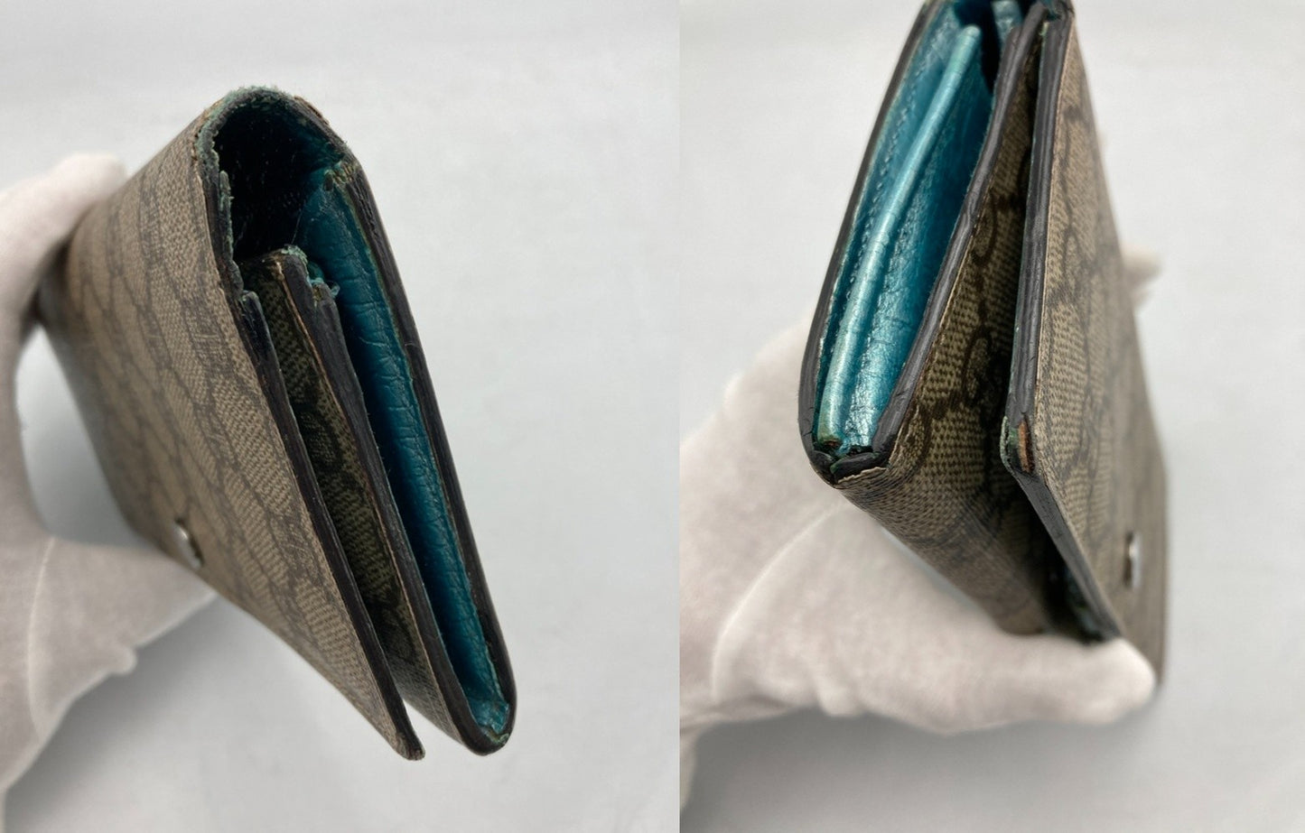 GUCCI グッチ GGプラス 2つ折り 長財布 115048 中古 D4