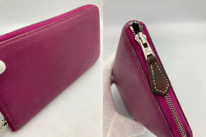 HERMES エルメス アザップ シルクイン ロング ラウンドファスナー長財布 ヴォ―エプソン 中古 D4