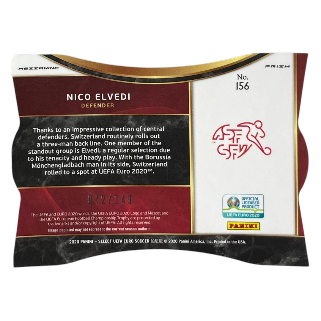 PANINI サッカーカード SELECT UEFA EURO PRIZM DIE CUT NICO ELVEDI SWITZERLAND /149 #156 中古 IT2