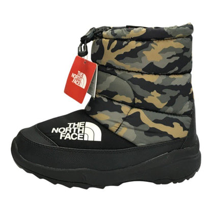 THE NORTH FACE ザノースフェイス ヌプシ ブーティー キッズ スノー/ウィンターブーツ 防寒 ウッドランドカモ 21.0cm NFJ51981 中古 T1