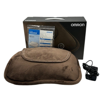 OMRON オムロン クッションマッサージャー HM-341-BW 医療機器認証番号：224AABZX00036000 マッサージ機 家電 健康器具 中古 W４