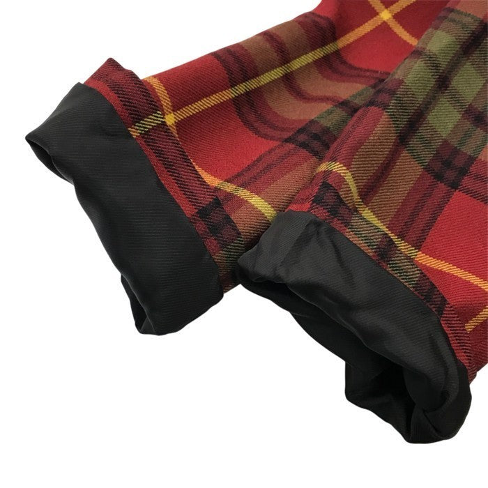 Vivienne Westwood RED LABEL ヴィヴィアンウエストウッド レッドレーベル ジャケット/ミニスカート 上下2点セット レディース ウール セットアップ チェック ラブ 変形 レッド 3サイズ 中古 T1