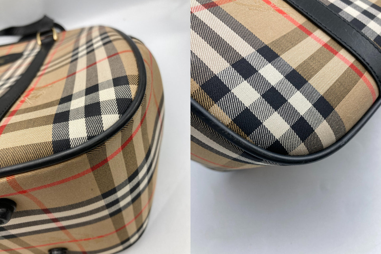 Burberrys バーバリーズ チェック柄 ボストンバッグ 中古 D4