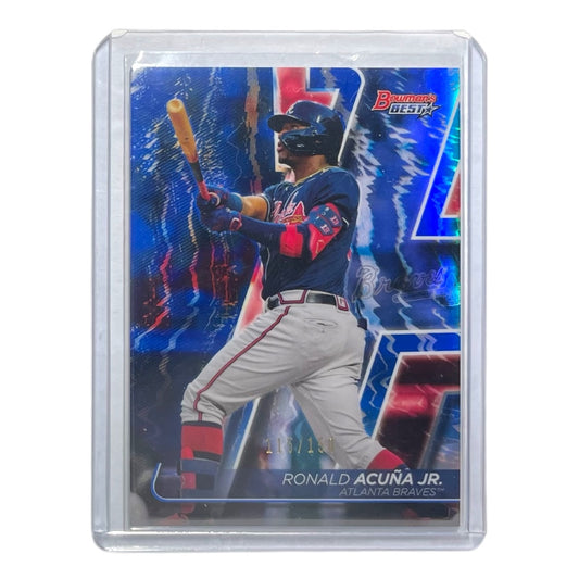 TOPPS MLBカード BOWMAN'S BEST RONALD ACUNA JR. ATLANTA BRAVES /150 #53 中古 IT2