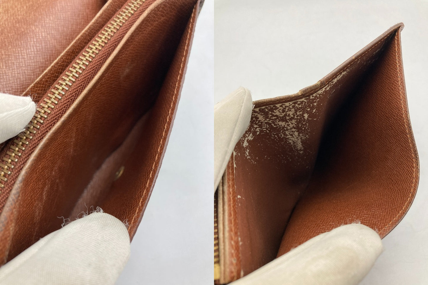 LOUIS VUITTON ルイヴィトン モノグラム ポルトモネ ビエ トレゾール M61730 中古 D4