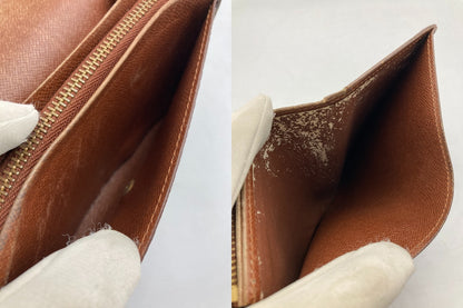 LOUIS VUITTON ルイヴィトン モノグラム ポルトモネ ビエ トレゾール M61730 中古 D4