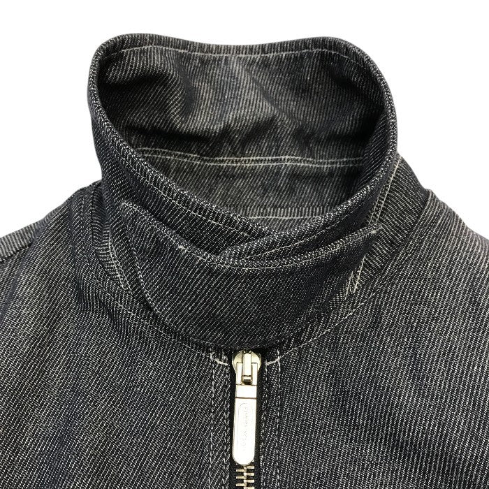 EMPORIO ARMANI エンポリオアルマーニ ジャケット メンズ コットン リネン デニム フルジップ インディゴブルー 44サイズ 3H1BD7 1D9BZ 中古 T1