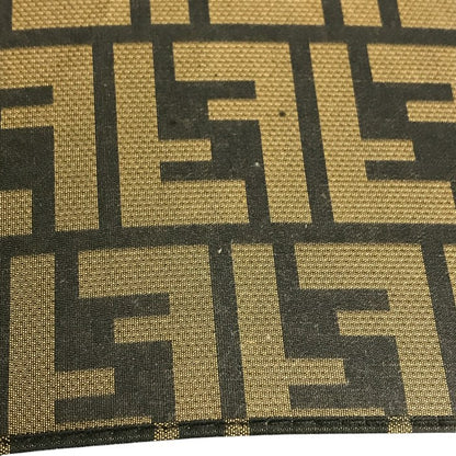 FENDI フェンディ ズッカ 長傘 レディース 60cm 8本骨 ポリエステル 手開き式 雨傘 ブラウン 中古 T1